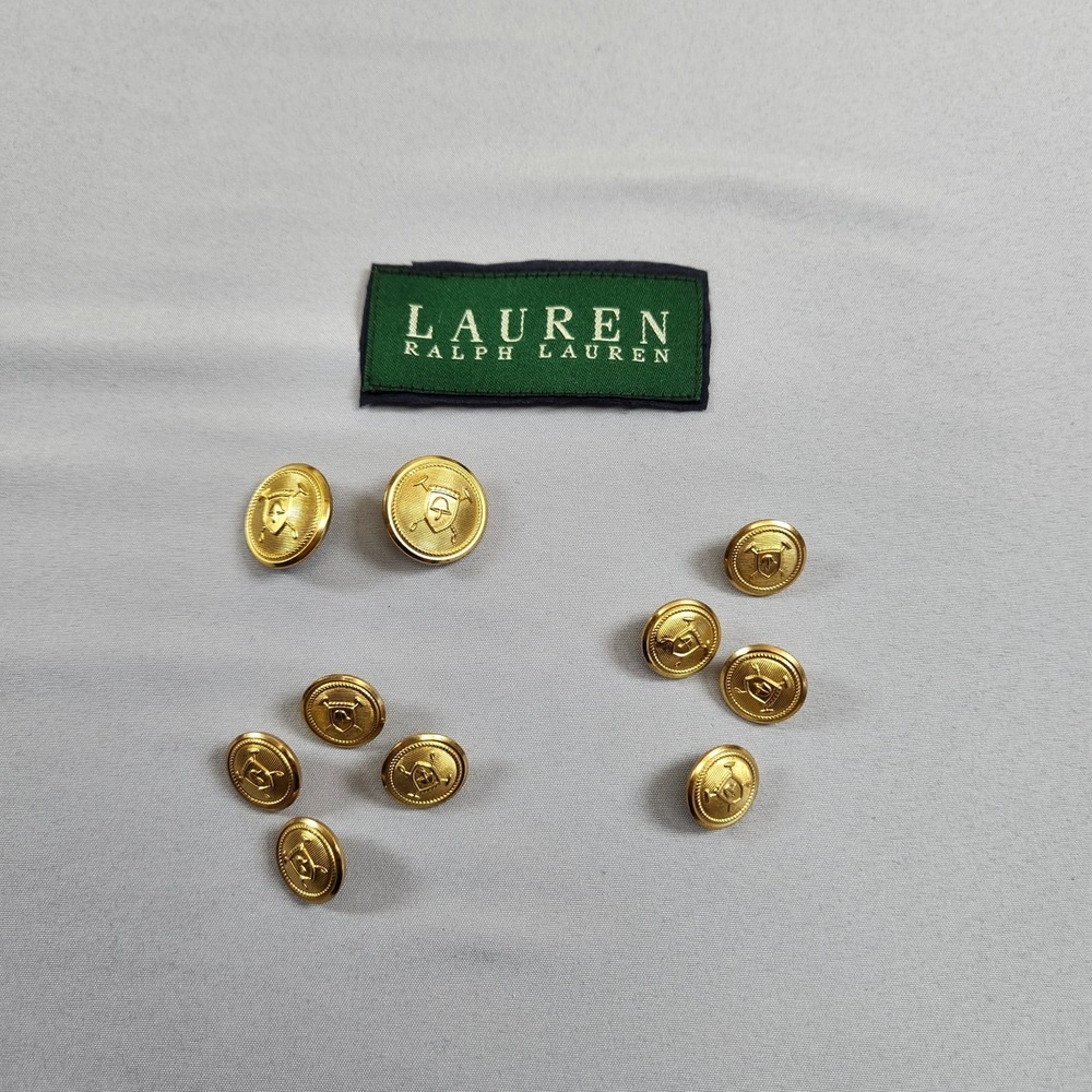 Lauren Ralph Lauren LRL Mens Blazer Gold Button Replacement Set